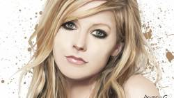 Avril Lavigne Blonde Girl Art