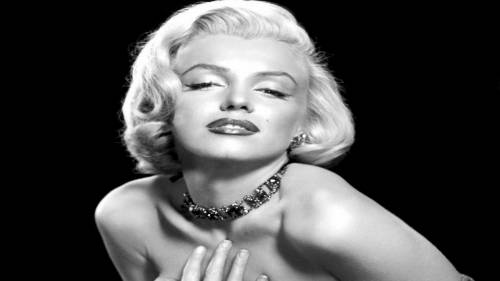 Marilyn Monroe Black And White Desktop Background