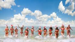 Santa Claus Red Women Best Widescreen Background Awesome